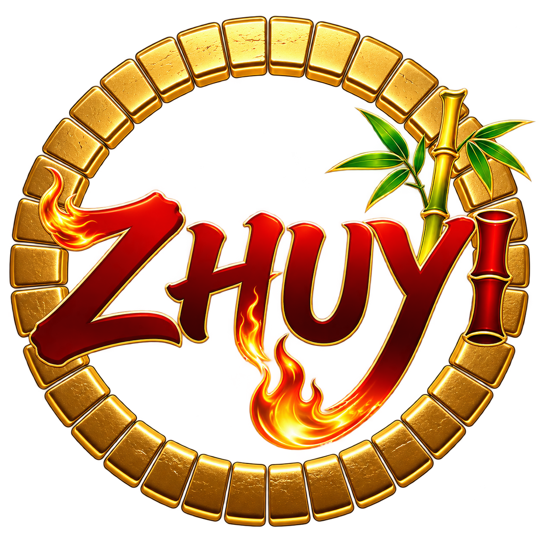 ZHUYI MAJONG transparent logo